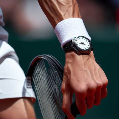 why do tennis players wear wrist watches.